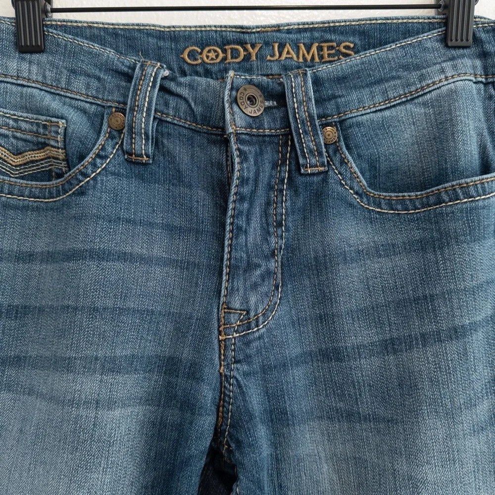 Cody James Jeans Women 30 x 32 Blue Wide Leg Western Bootcut Denim Ranch Cowgirl
